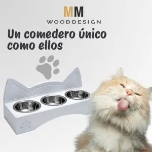 Comedero Gato Elevado