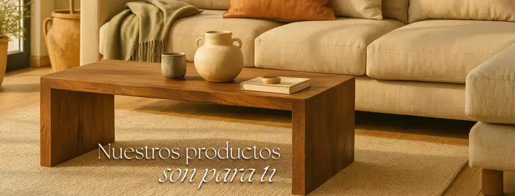 Inicio 4 Mesa centro en madera