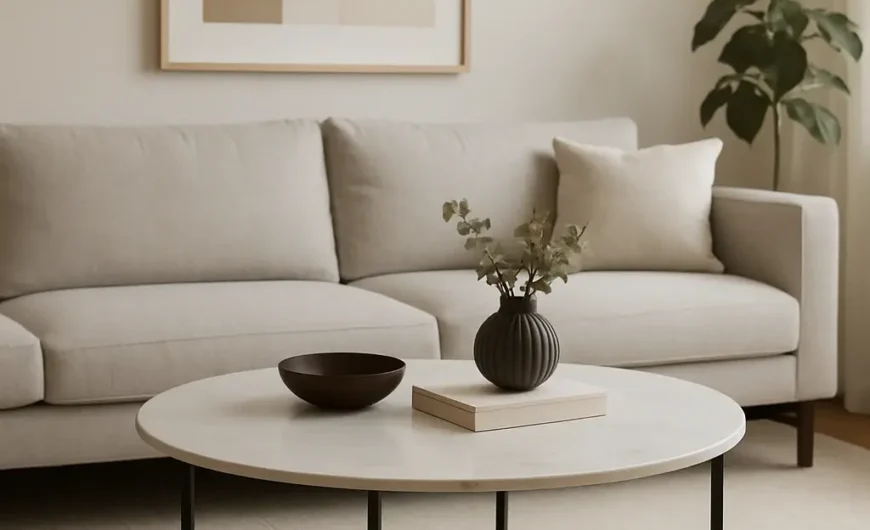 Mesa de Centro Elegante: Diseño Moderno para Salones