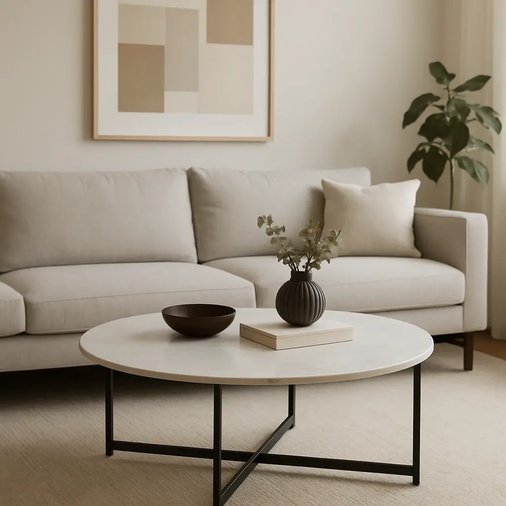 Mesa de Centro Elegante: Diseño Moderno para Salones