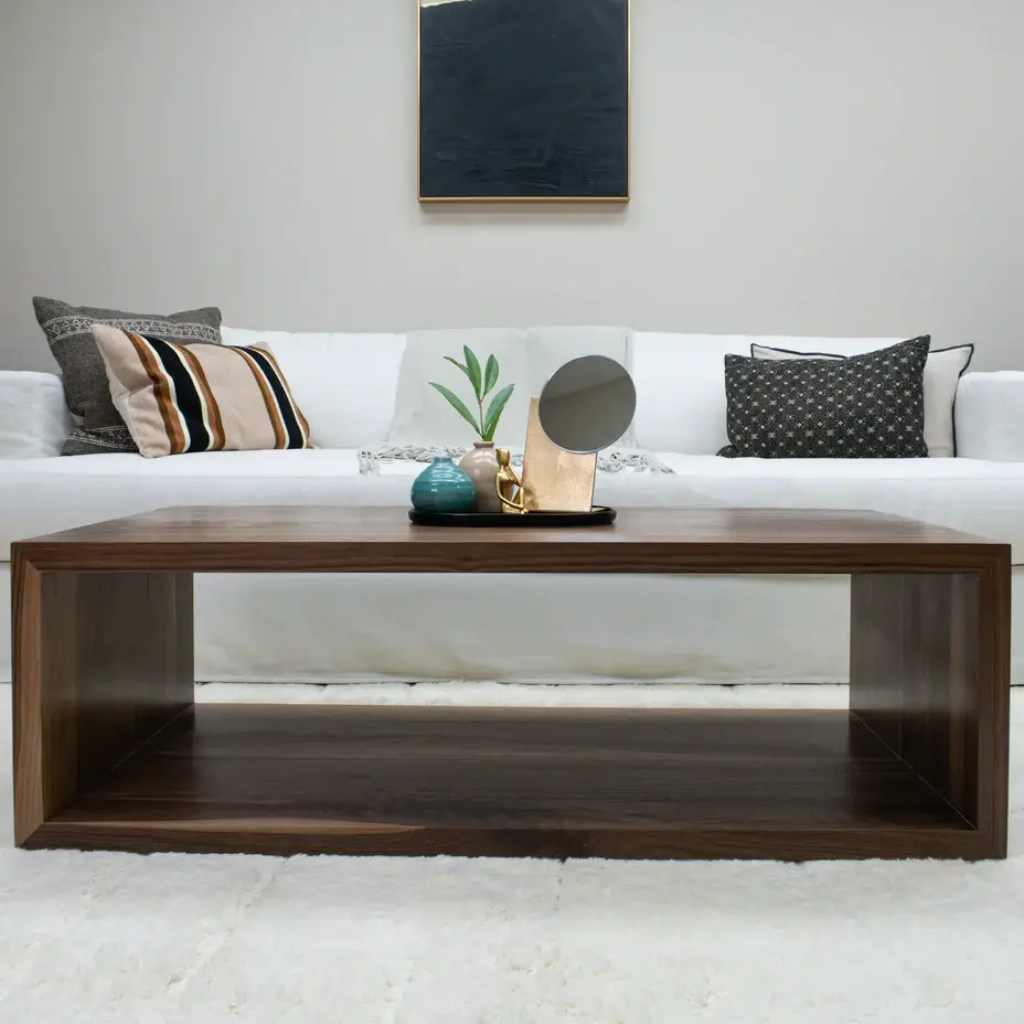 Mesa de Centro con Almacenamiento Abierto
